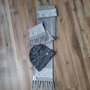 VS Pink Bundle Scarf, Headband, & Hat
